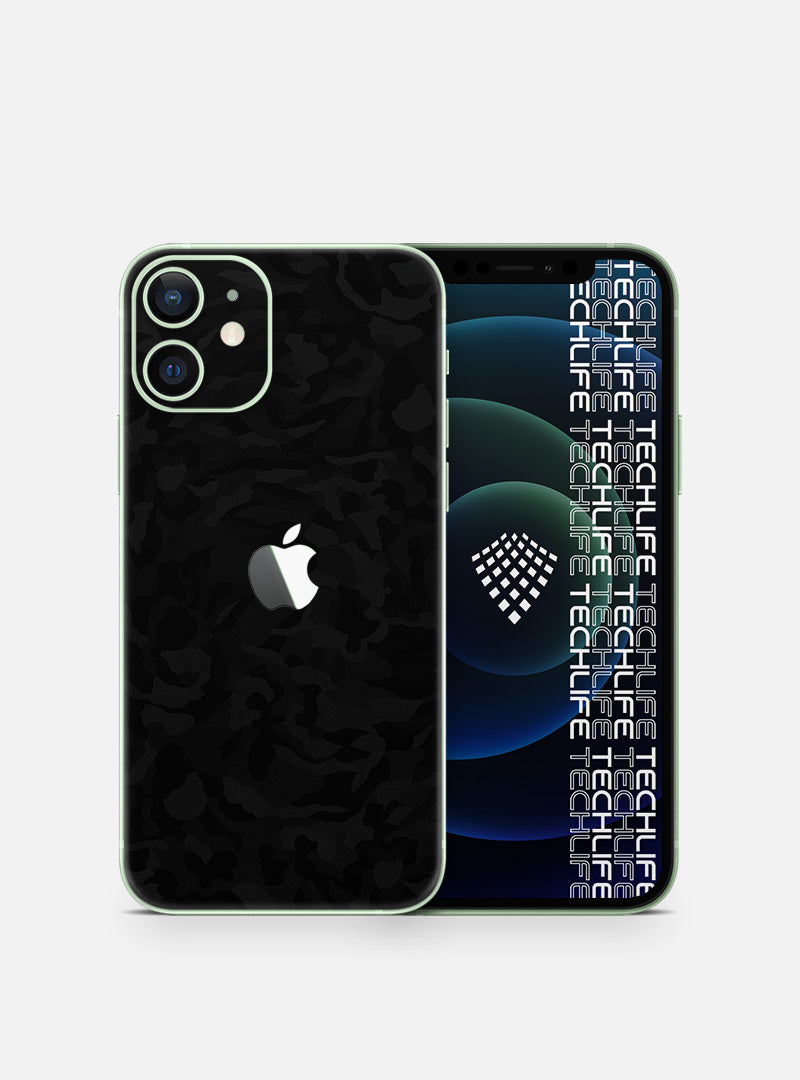 Skin Premium Camuflaje Espectro Negro iPhone 12 Mini