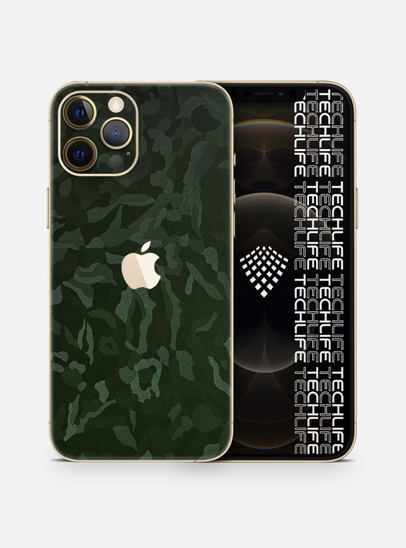 Skin Premium Camuflado Comando Oscuro iPhone 12 Pro