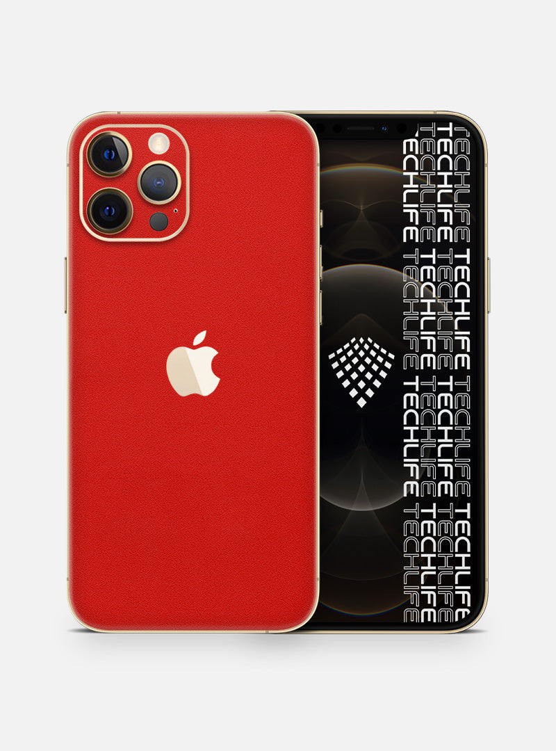 Skin Premium Alcantara Rojo iPhone 12 Pro