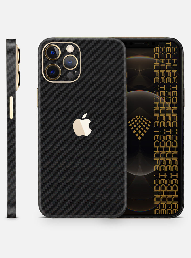 Skin Premium Carbono Negro iPhone 12 Pro