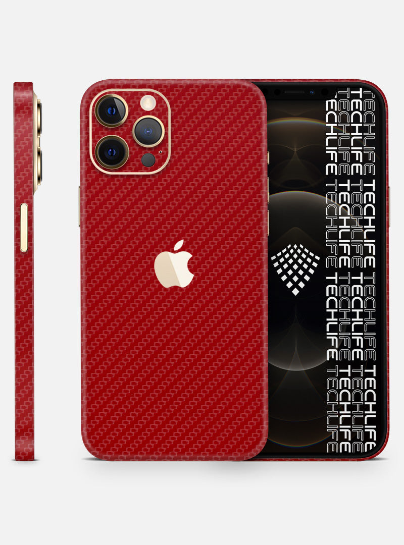 Skin Carbon Red para iPhone 12 Pro