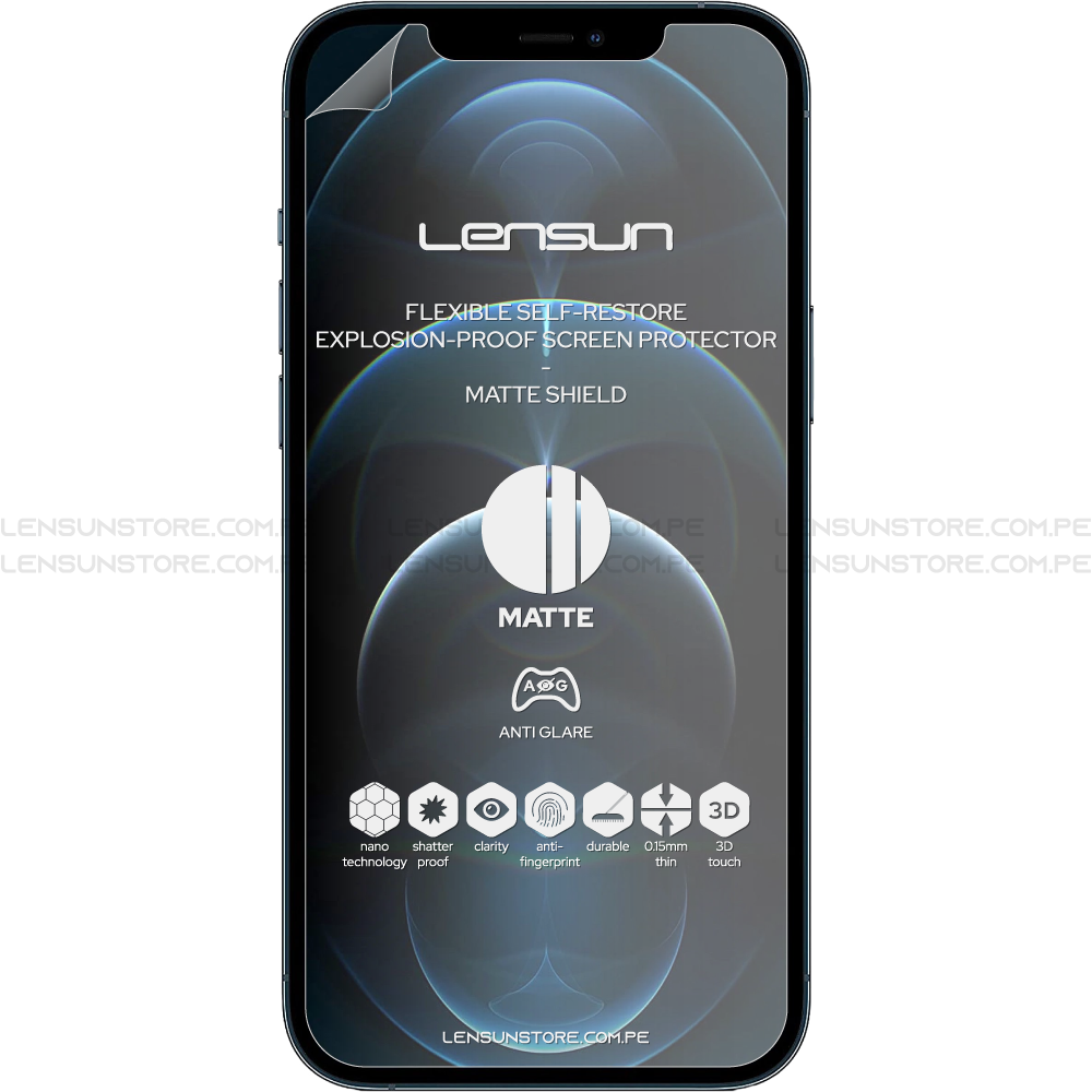 Lensun Protector de Pantalla Matte iPhone 12 Pro Max